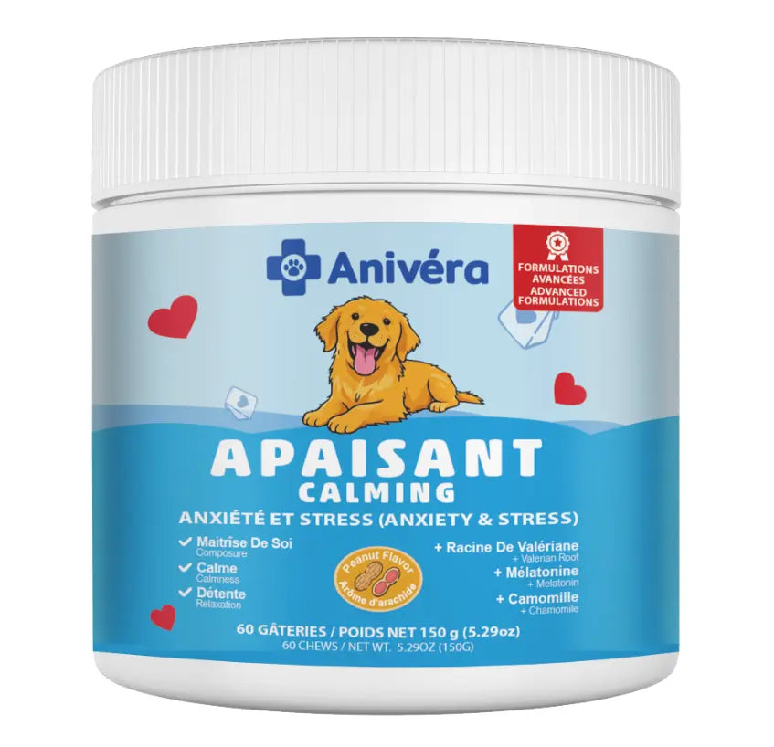 Gâteries fonctionnelles calmantes pour chien Anivéra