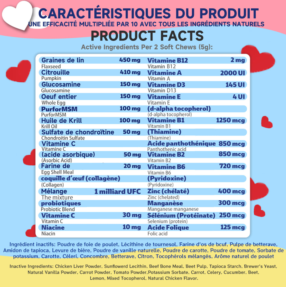 Supplément multivitamine pour chien Anivéra