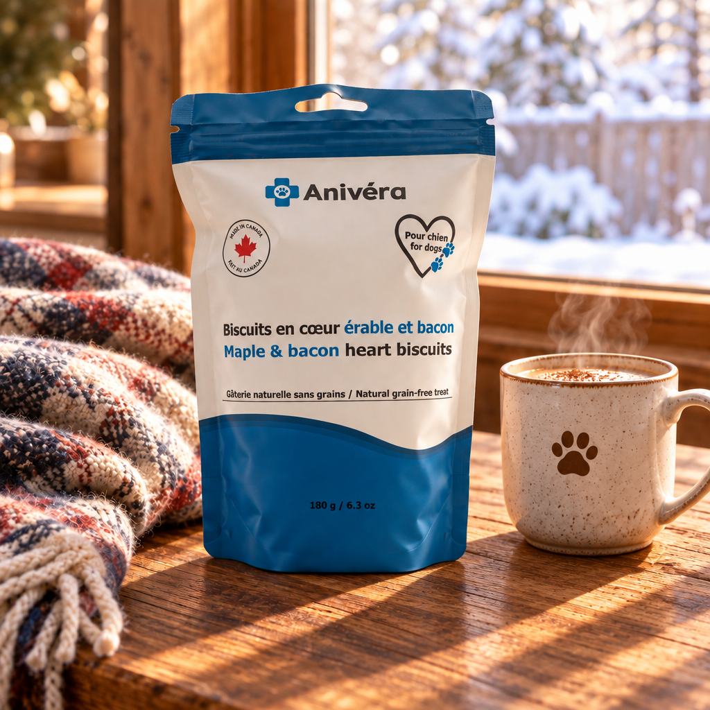 Grain-free heart biscuits for dogs