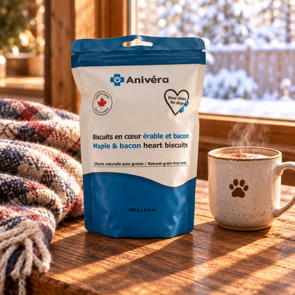 Grain-free heart biscuits for dogs