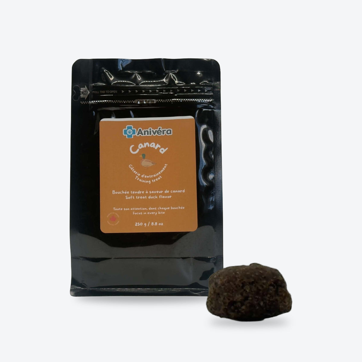 Duck training treats: package and treat