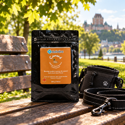 Duck training treat: bag, front