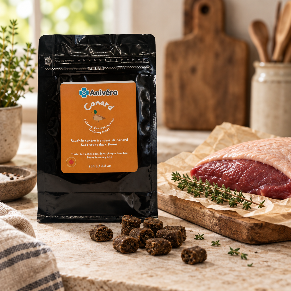 Duck training treats: package and treat