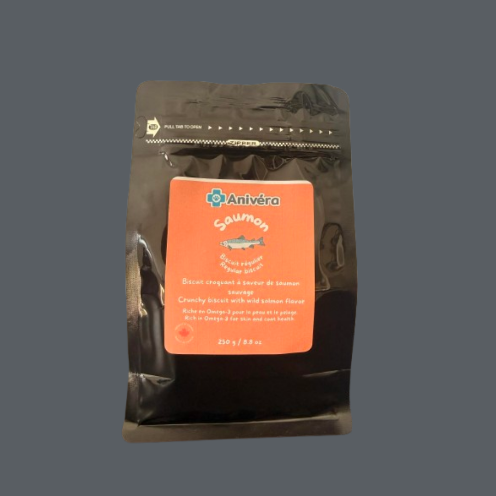 Biscuit croquant à saveur de saumon sauvage