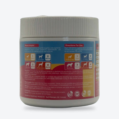Gâterie multivitamine : pot, côté