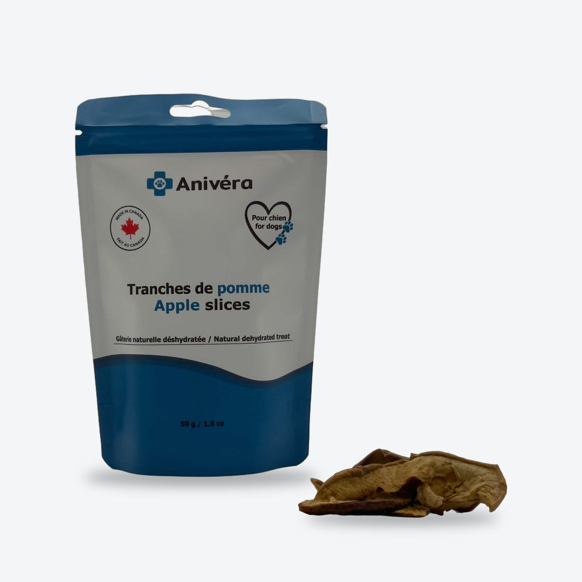 Tranches de pomme : l'emballage et la gâterie / Apple slices: package and treat